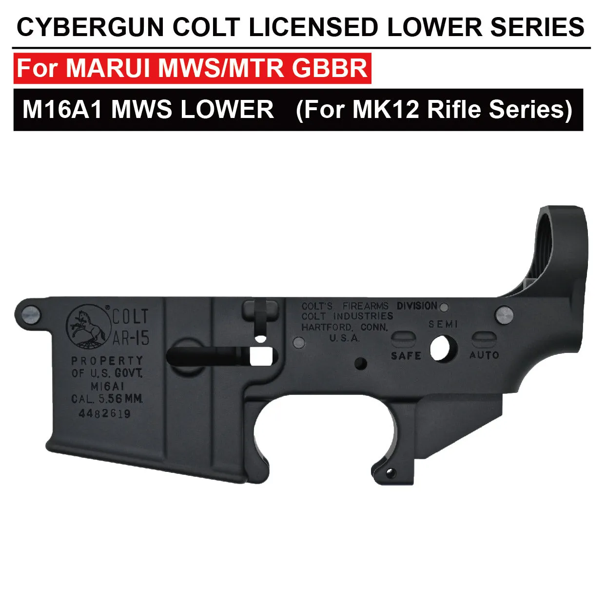 Cybergun Colt M16A1 lower airsoft MK18 MOD0