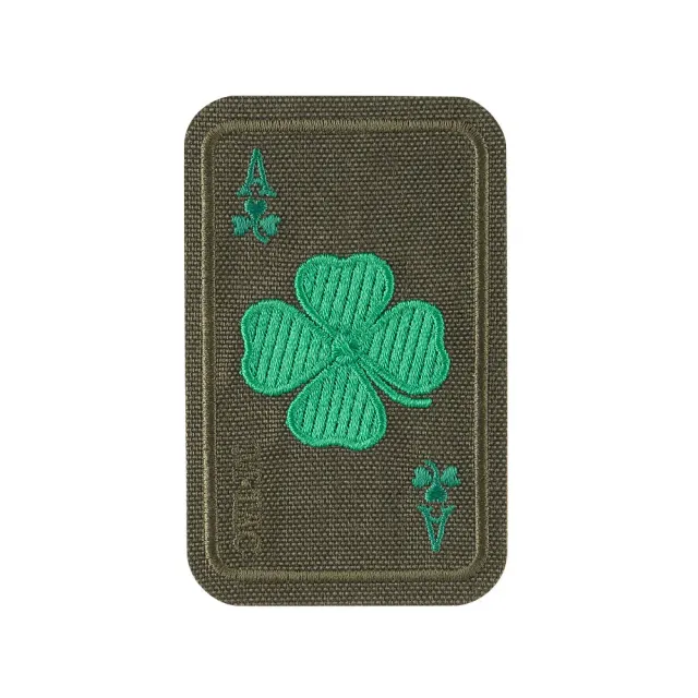 M-Tac Lucky Card patch brodat trifoi Ranger Green