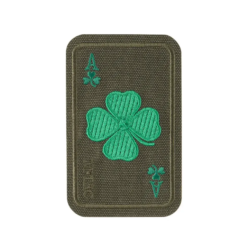 M-Tac Lucky Card patch brodat trifoi Ranger Green