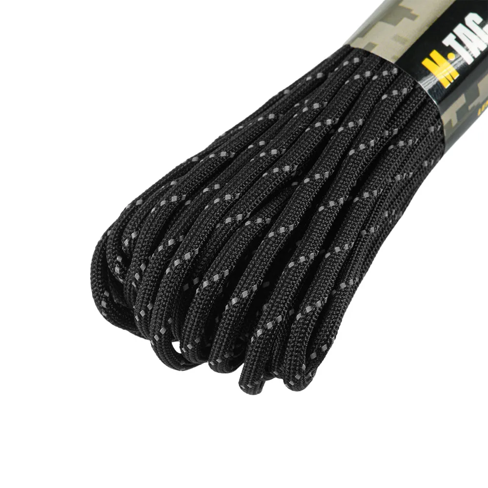 M-Tac 550 paracord Negru Reflectorizant 15 m nailon