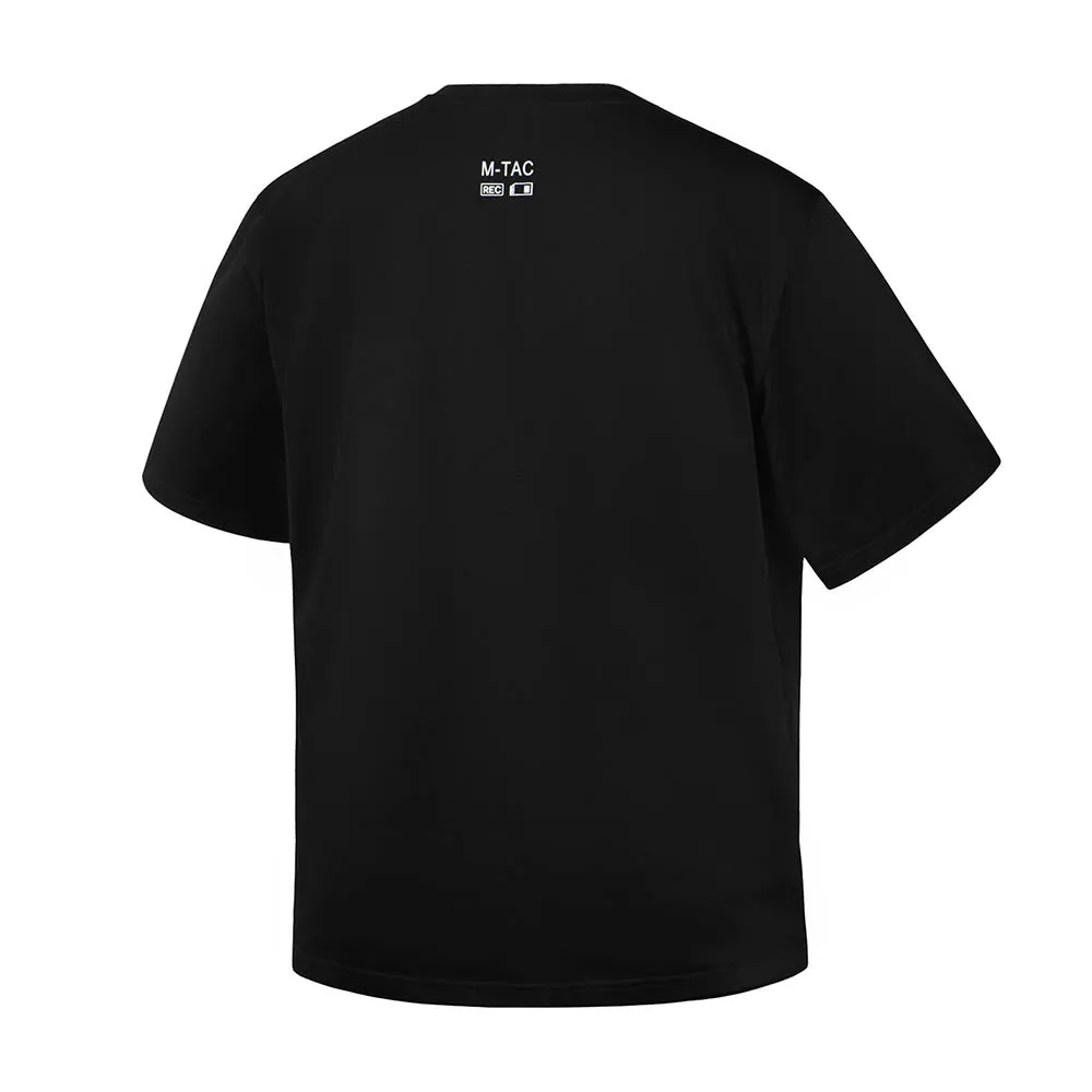 M-Tac One Shot tricou oversize negru bumbac