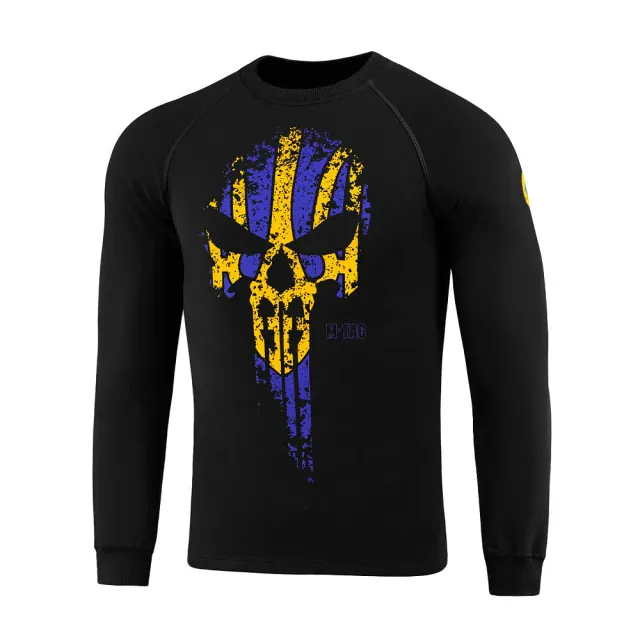 M-Tac Avenger Raglan tricou negru Punisher bumbac