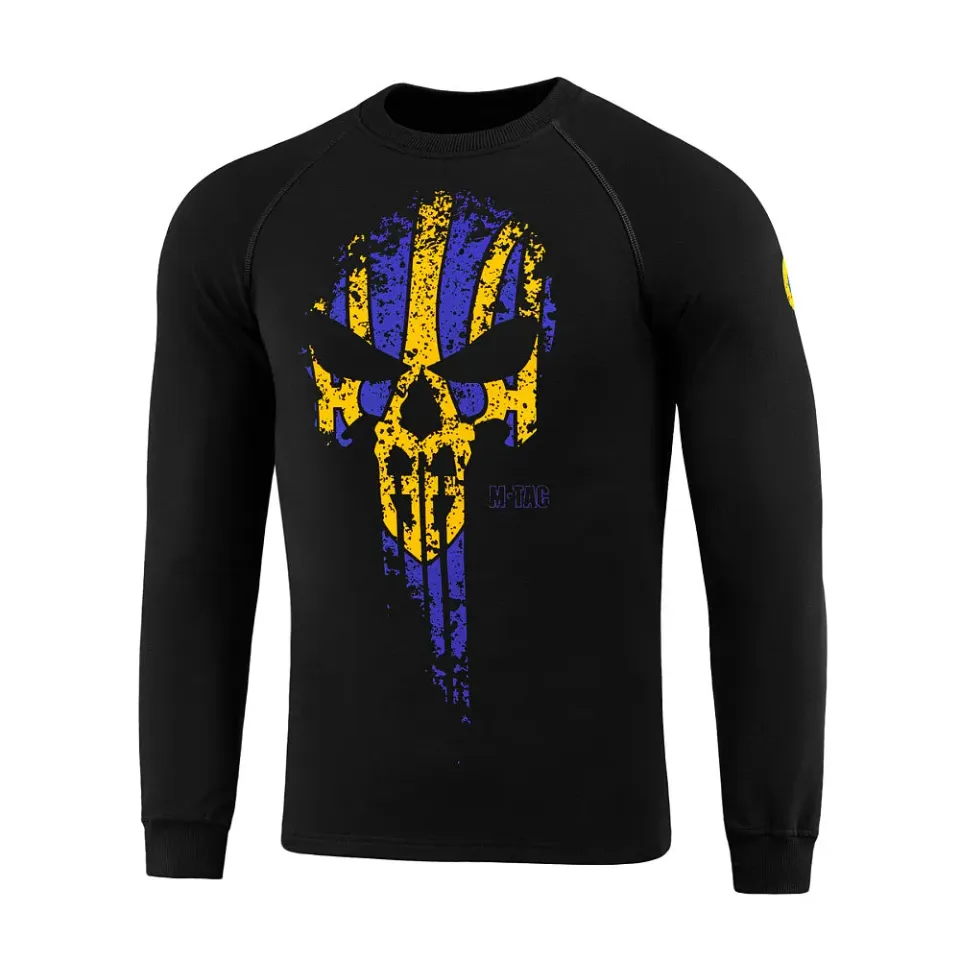 M-Tac Avenger Raglan tricou negru Punisher bumbac