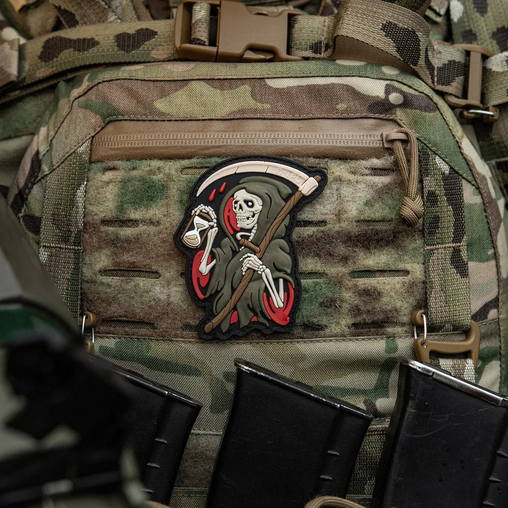 M-Tac Time patch PVC Black/Olive clepsidra 3D