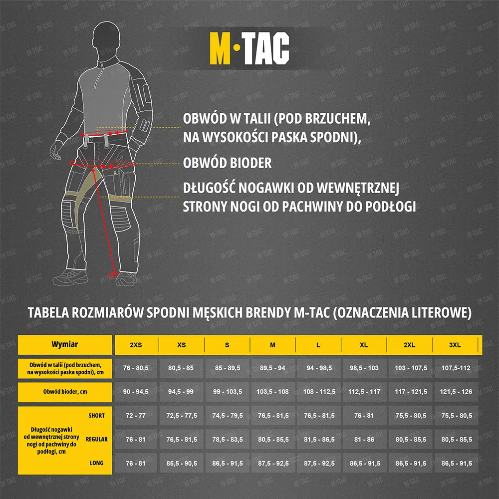 M-Tac Stealth Active pantaloni negri bumbac elastic