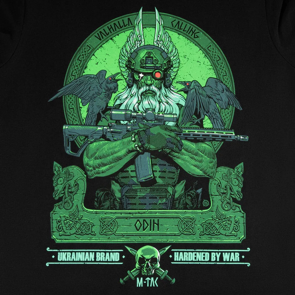 M-Tac Night Vision Odin Tactic tricou negru bumbac marime XS-2XL