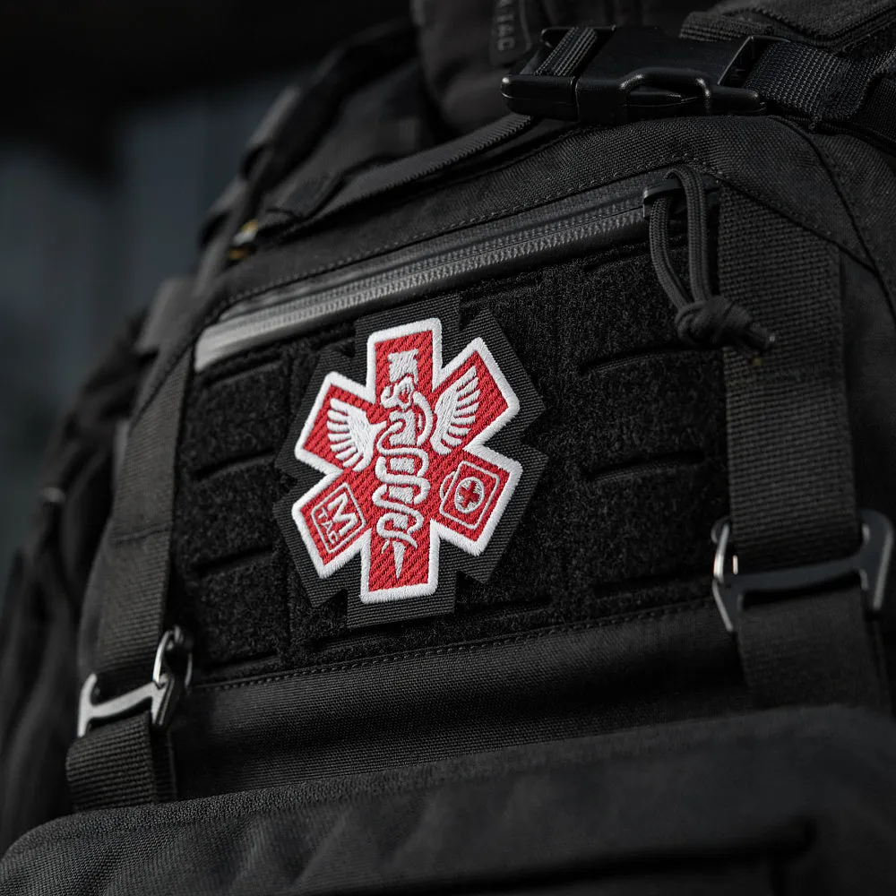 M-Tac Paramedic patch brodat negru velcro