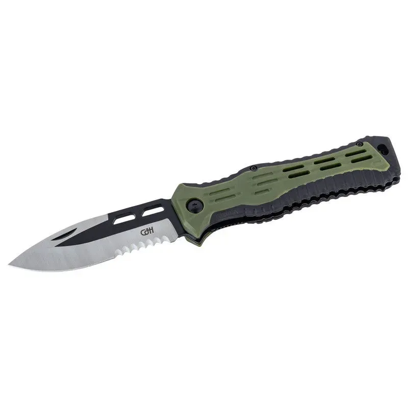 Briceag Herbertz CJH Taschenmesser verde/negru otel 420