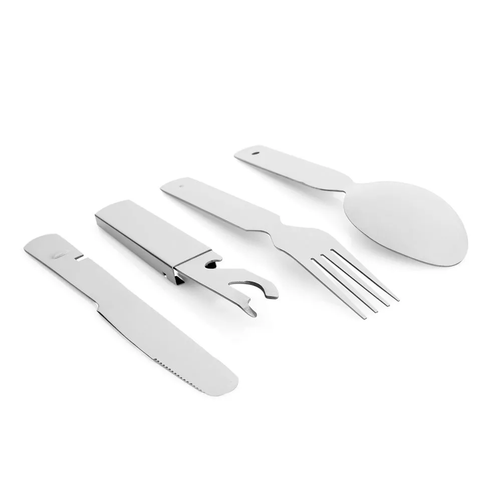 M-Tac Steel Large set tacamuri camping chrome