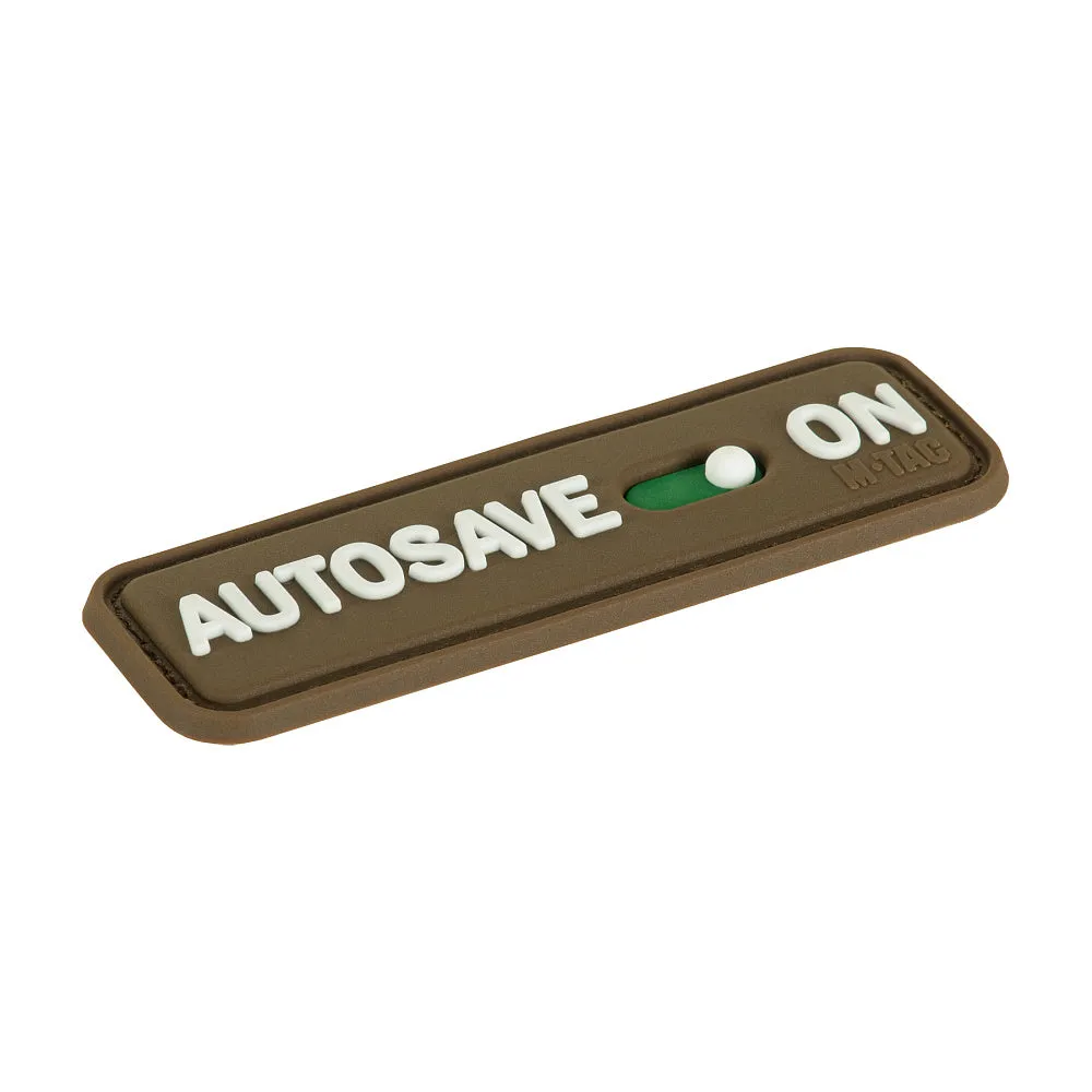 M-Tac Autosave patch PVC coyote 8x2,5 cm