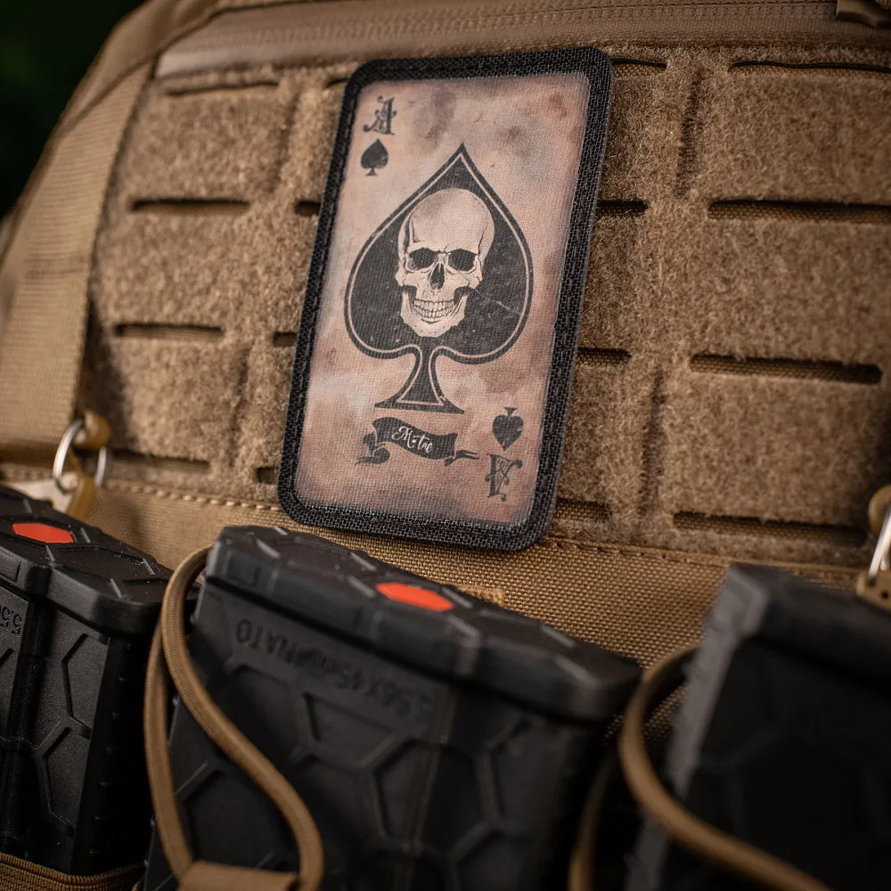 M-Tac Ace of Spades patch coyote black velcro 87mm