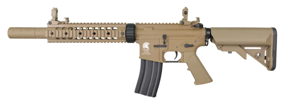 S&T M4 CQB 9" FF-SD replica airsoft DE