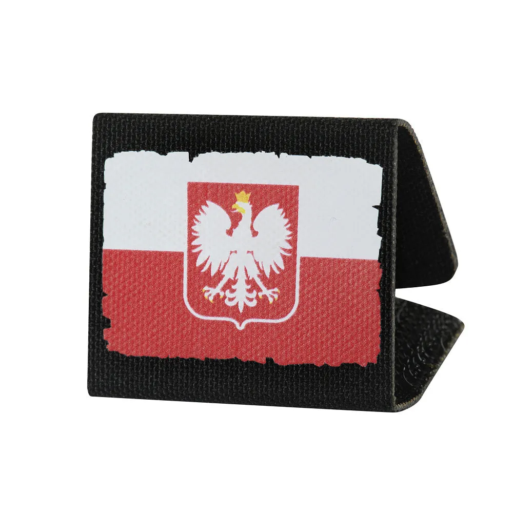 M-Tac Drapel Polonia patch MOLLE negru cu velcro