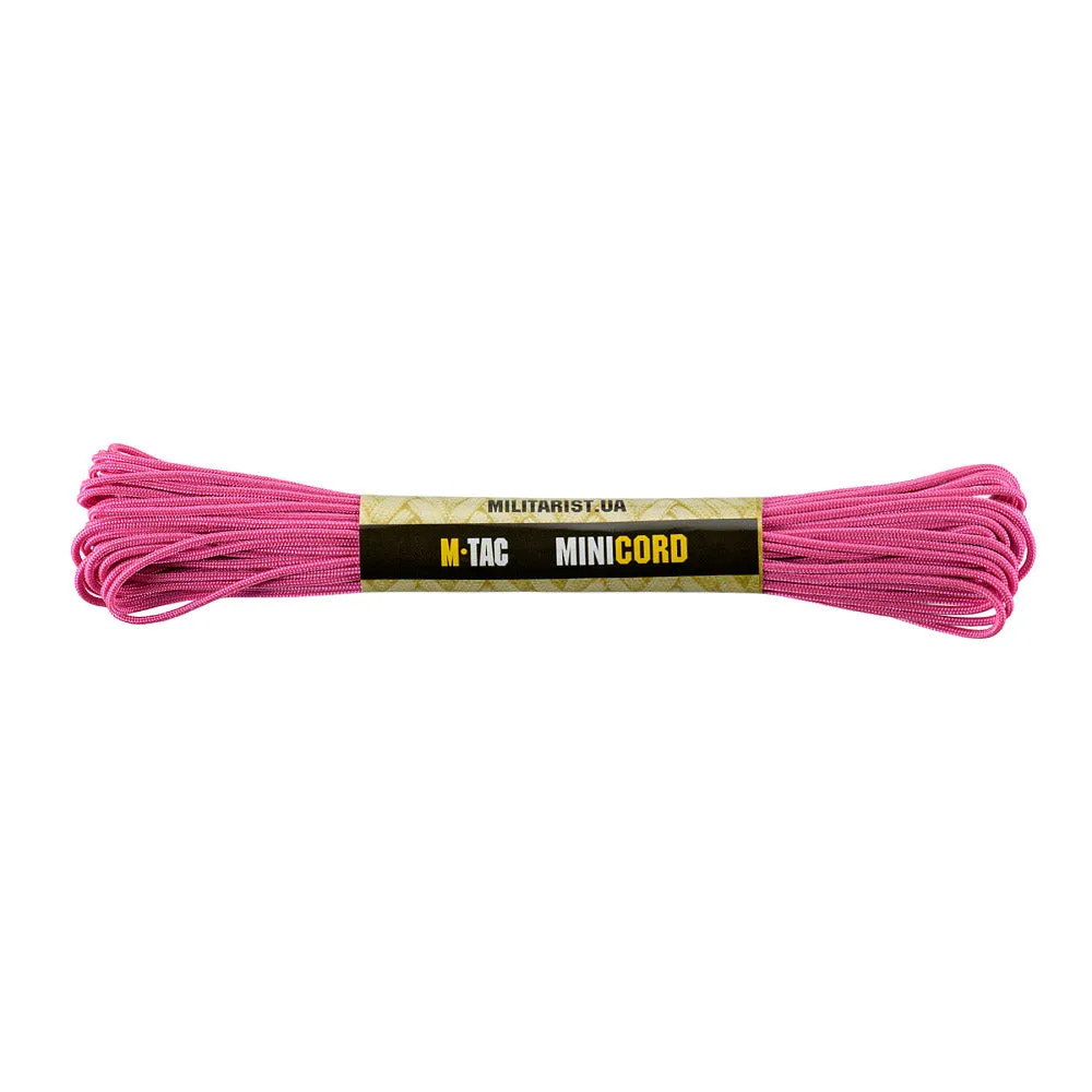 M-Tac Minicord paracord 2mm roz neon 15m