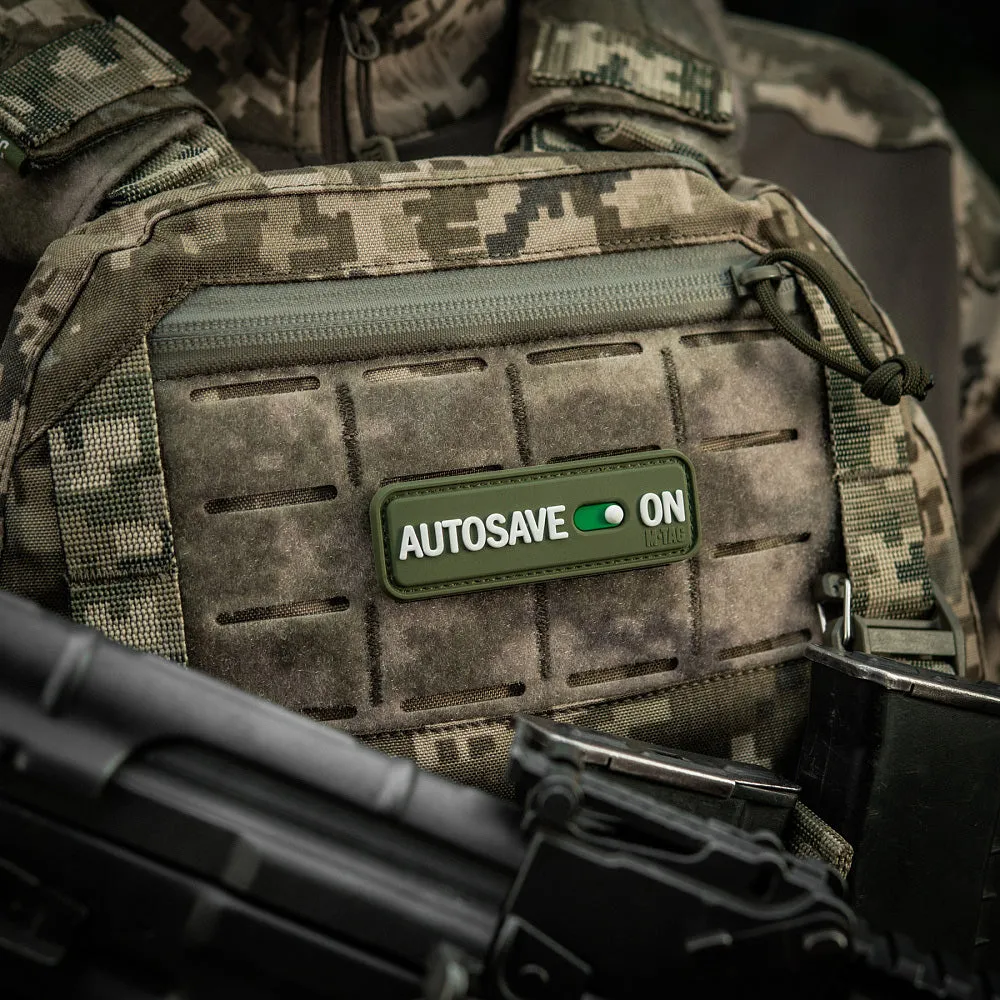 M-Tac Autosave patch Olive PVC 8x2,5cm velcro