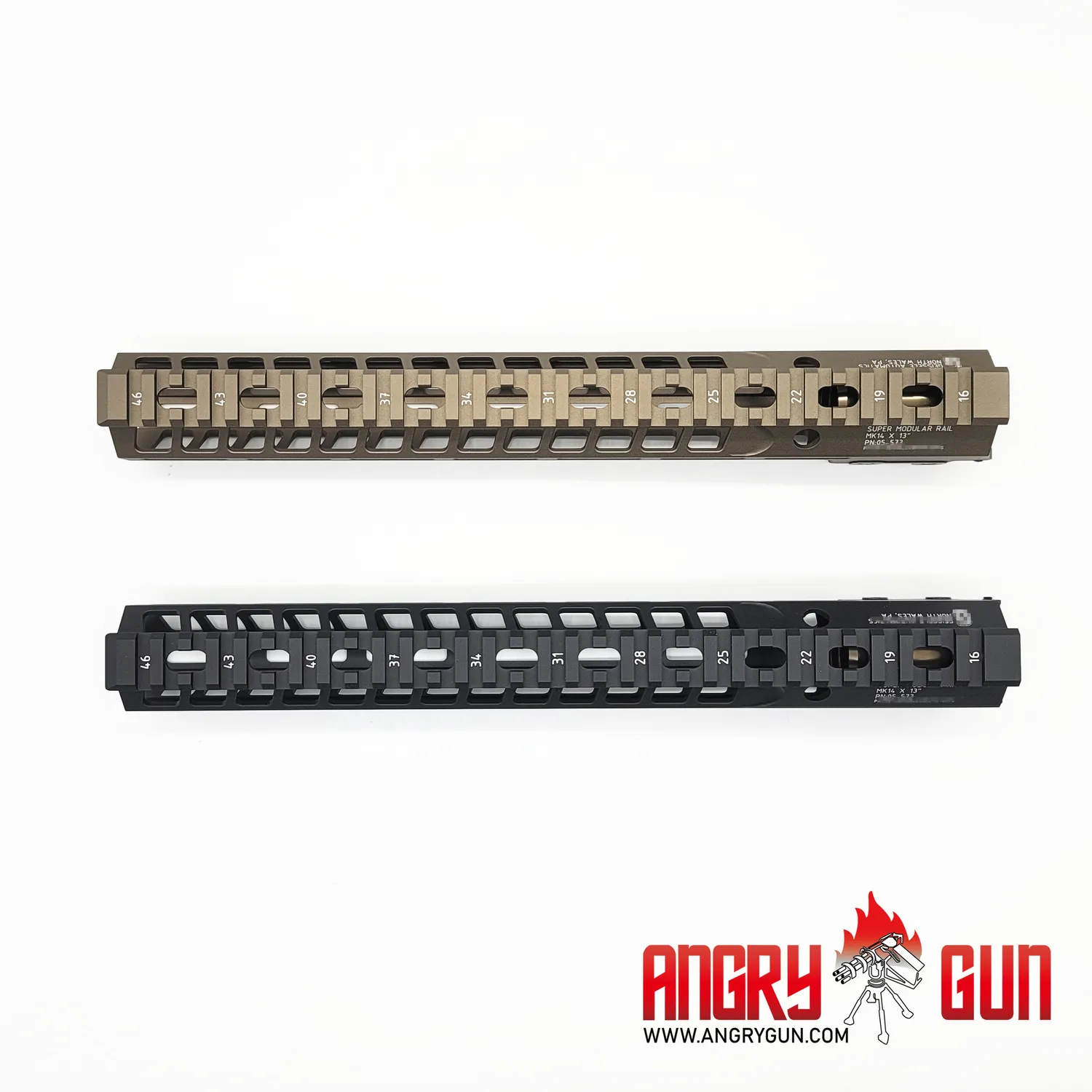 ANGRYGUN MK14 handguard M-LOK 13 inch negru