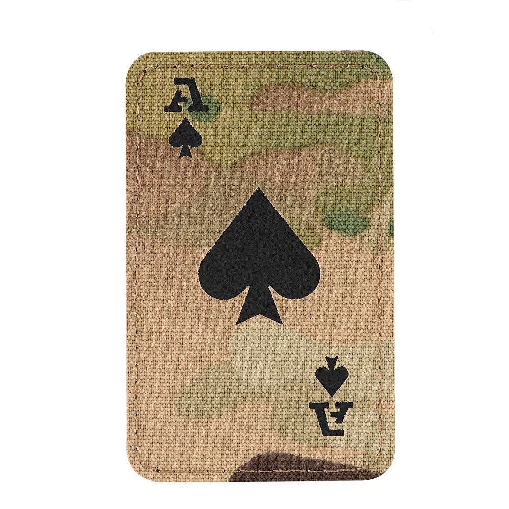 M-Tac Ace of Spades Laser Cut patch multicam fosforescent