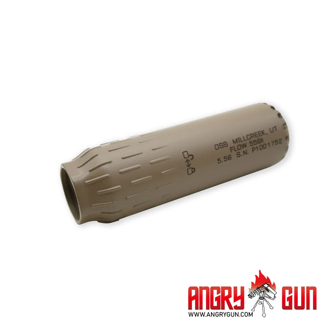 ANGRYGUN Flow 556K amortizor airsoft negru mat 5.5 inch
