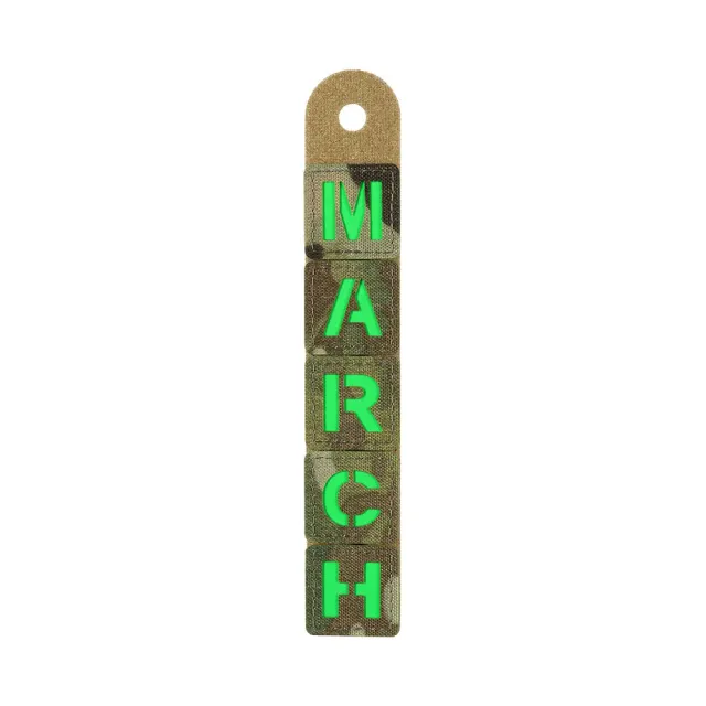 M-Tac MARCH patch identificare fosforescent cordura