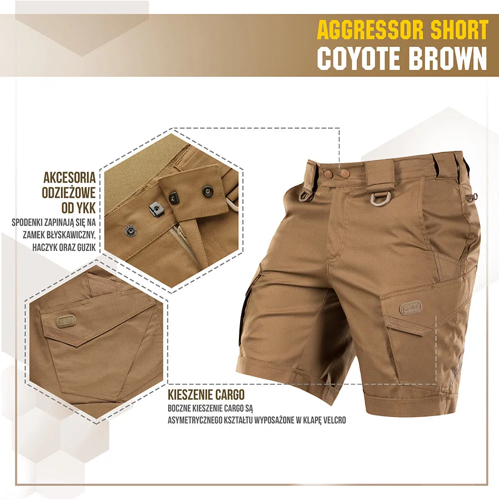 M-Tac Aggressor Lite șort coyote tactic Teflon