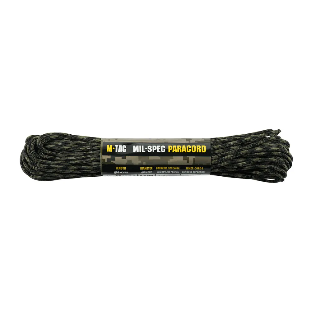 M-Tac 550 MIL-SPEC paracord Black Forest 15 m
