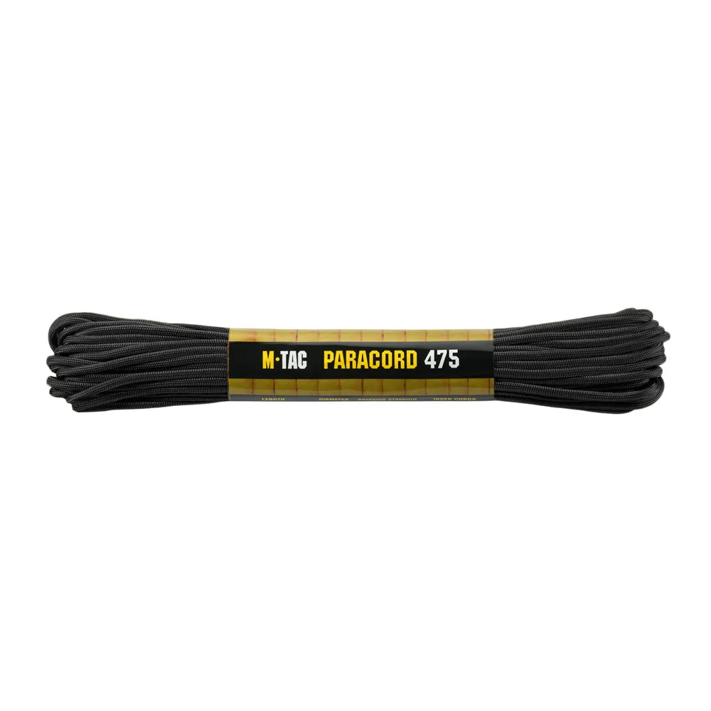 M-Tac 475 paracord 15 m negru nailon
