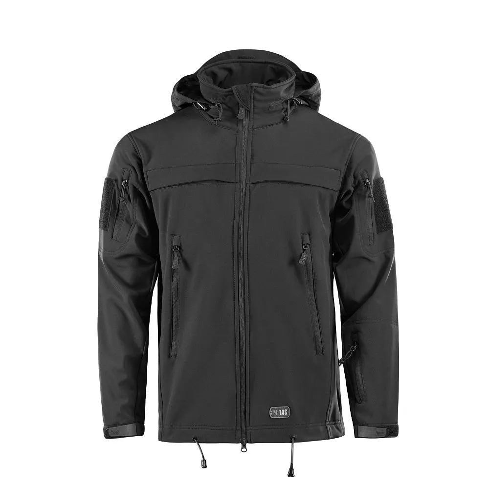 M-Tac Police geaca softshell neagra acces arma