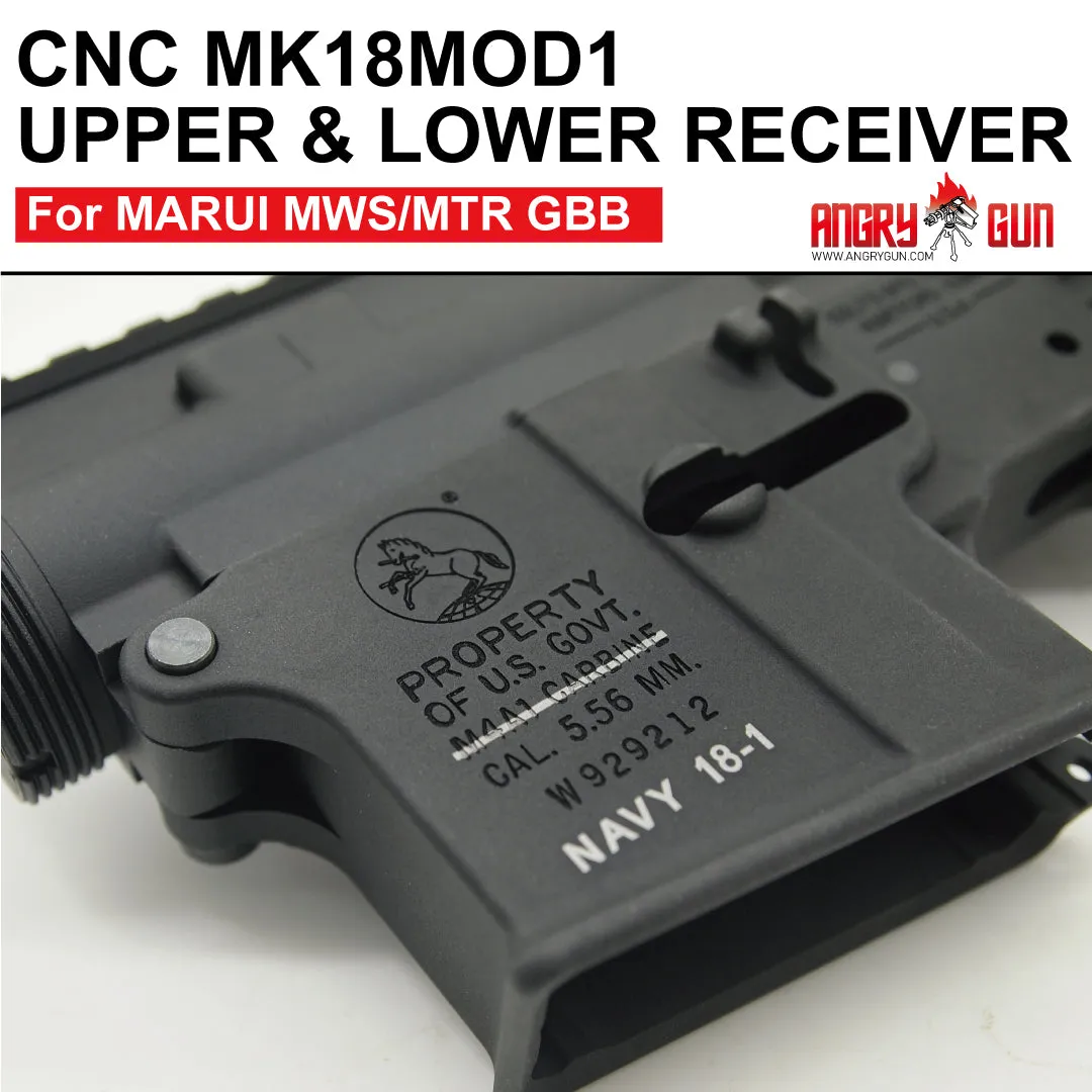 AngryGun MK18MOD1 receiver TM MWS/MTR upper lower CNC