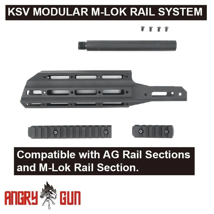 AngryGun KSV Modular M-LOK handguard Krytac Vector negru