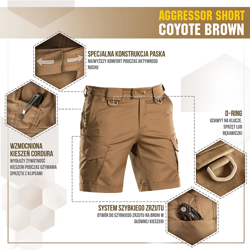 M-Tac Aggressor Lite șort coyote tactic Teflon