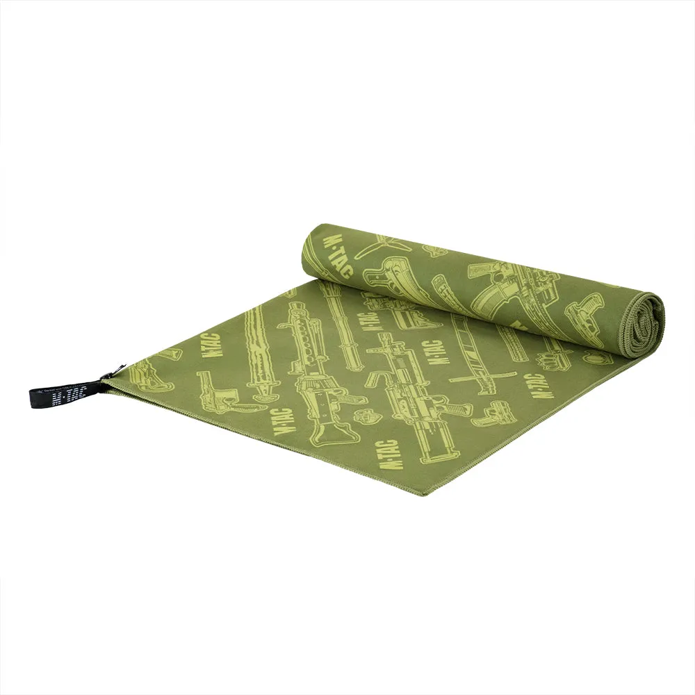 M-Tac Weapon prosop microfibra verde 80x40 uscare rapida
