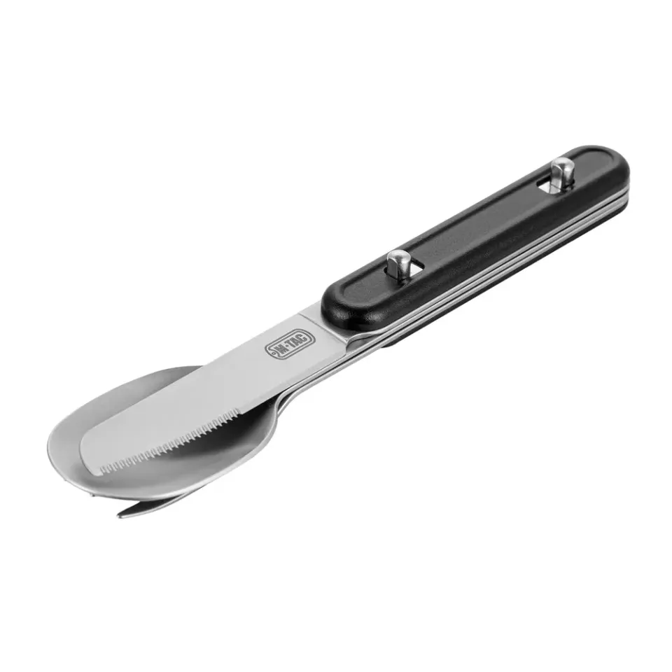 M-Tac set tacamuri detasabile 3 piese otel negru-inox