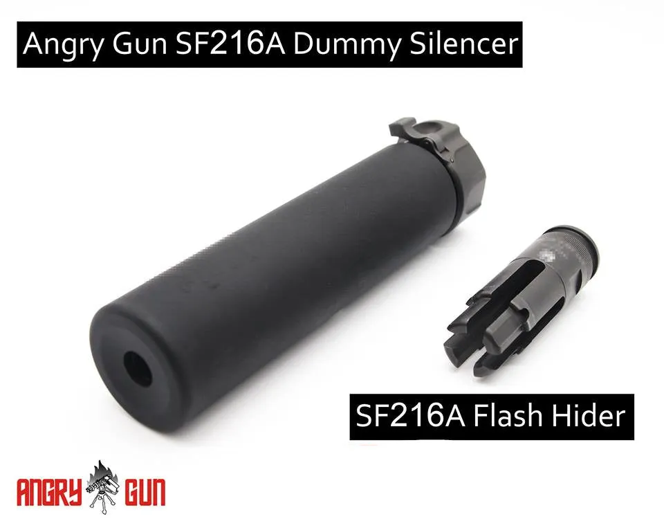 Angrygun SF216A amortizor airsoft 155mm negru QD