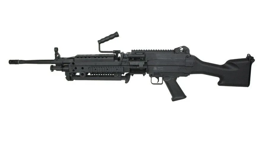S&T M249 SAW E2 AEG mitraliera airsoft negru full-auto
