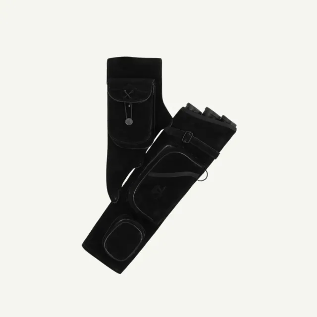 Bearpaw Sidequiver Tube tolba piele neagra laterala RH