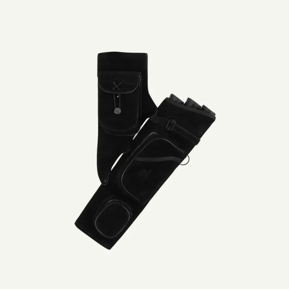 Bearpaw Sidequiver Tube tolba piele neagra laterala RH