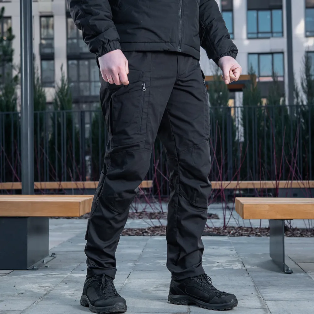 M-Tac Conquistador Gen. I Flex pantaloni tactici negri rip-stop