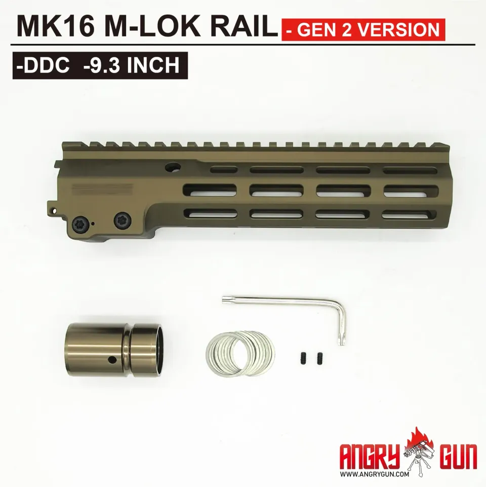 Angrygun MK16 Gen2 handguard airsoft 9.3 inch DDC