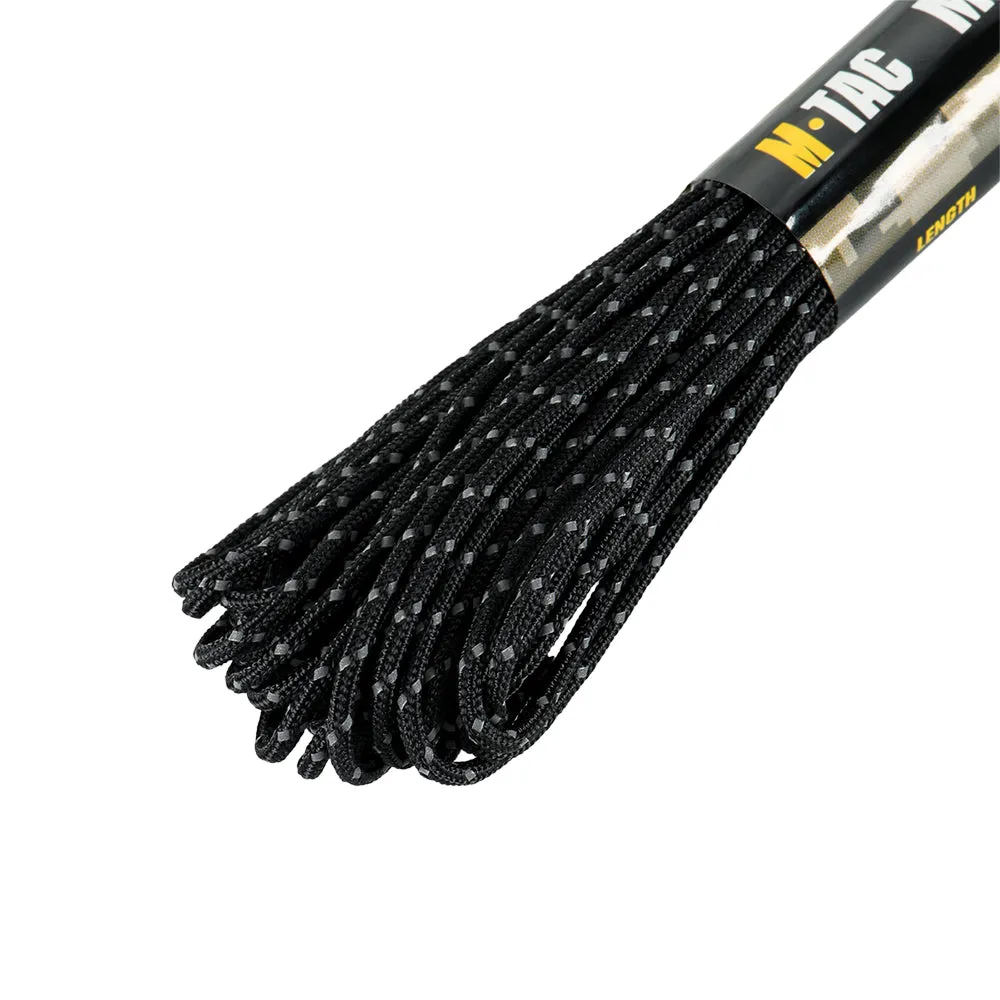 M-Tac Minicord paracord negru reflectorizant 15 m