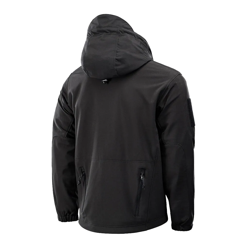 M-Tac Softshell geaca neagra cu captuseala detasabila