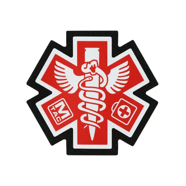 Patch M-Tac Paramedic Steaua Vieții negru oxford