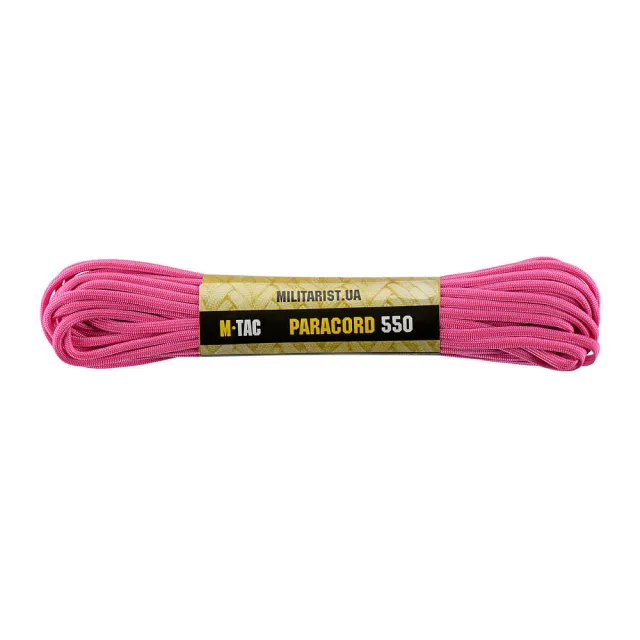 M-Tac 550 Type III paracord sfoara neon pink 15 m