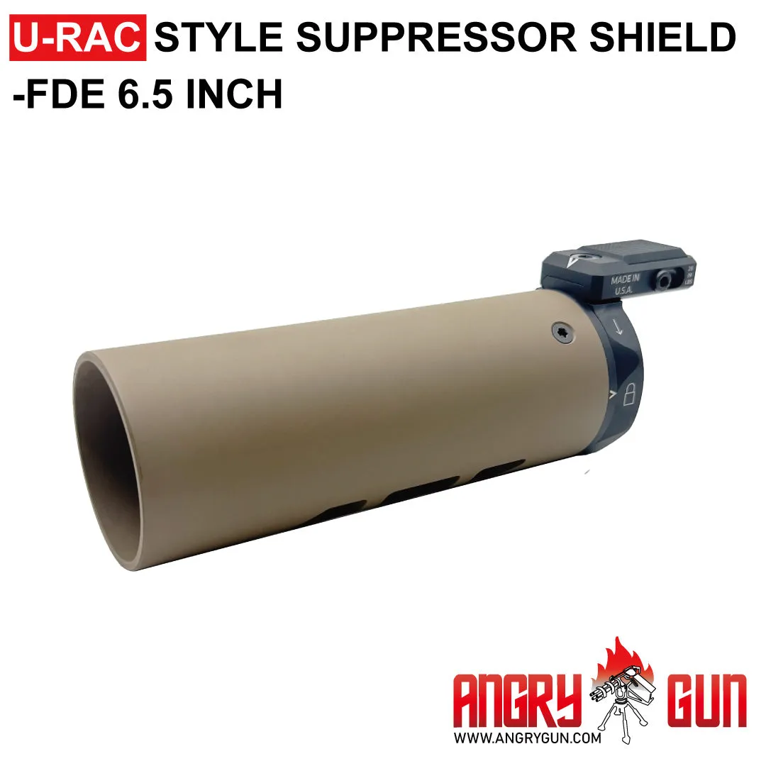 AngryGun U-RAC scut amortizor FDE carbon 6,5 inch aluminiu