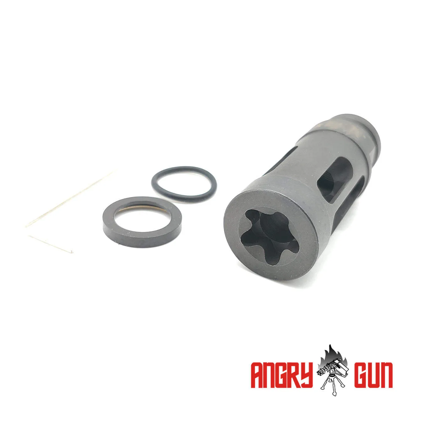 ANGRYGUN Gun Fighter compensator 14mm oțel QPQ