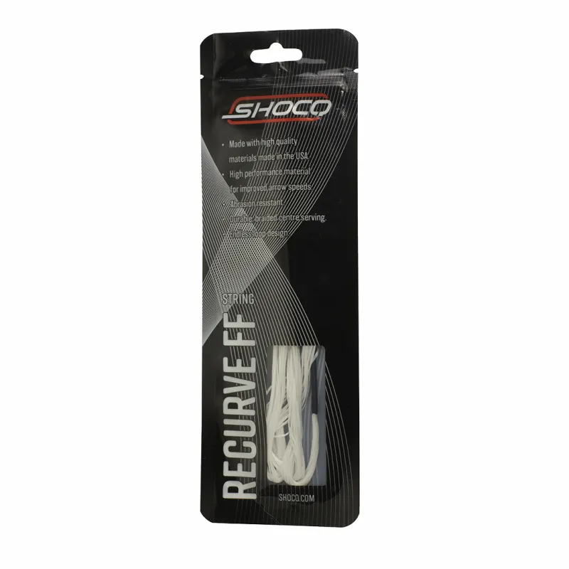 SHOCQ Fast Flight coarda arc recurve alba rapida