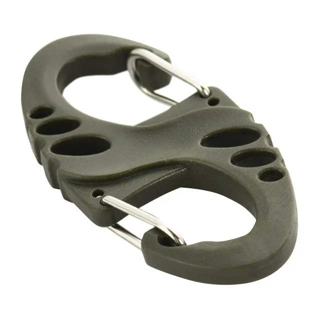 M-Tac S-Hook carabină plastic olive 50 mm