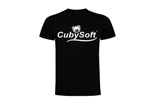 CubySoft Basic tricou bumbac negru M 165g