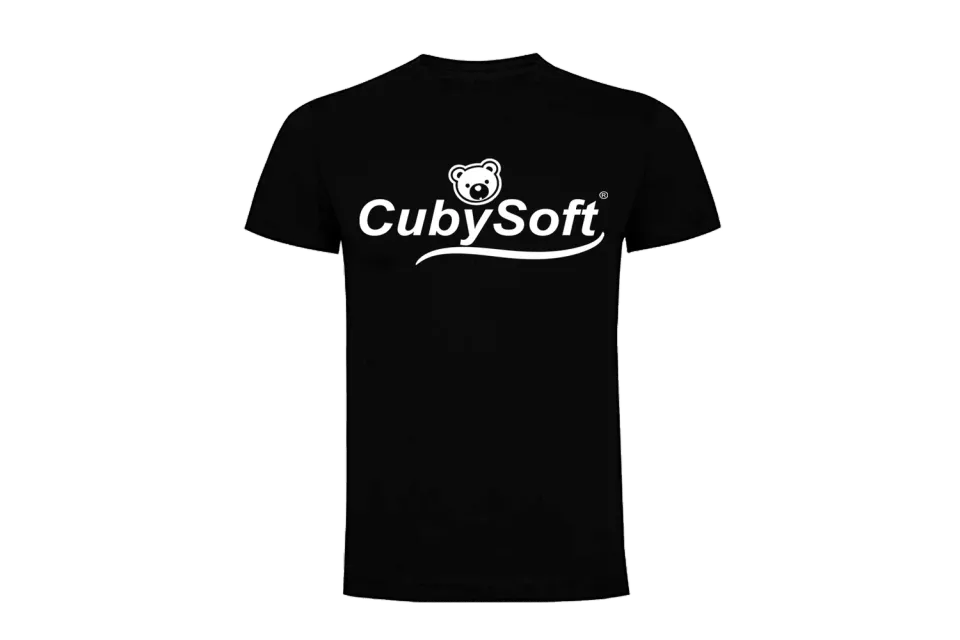 CubySoft Basic tricou bumbac negru M 165g
