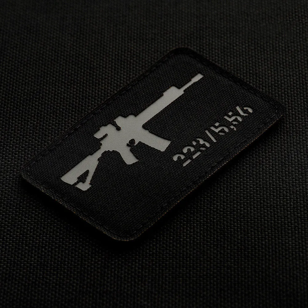M-Tac AR-15 patch 223/5,56 black grey velcro