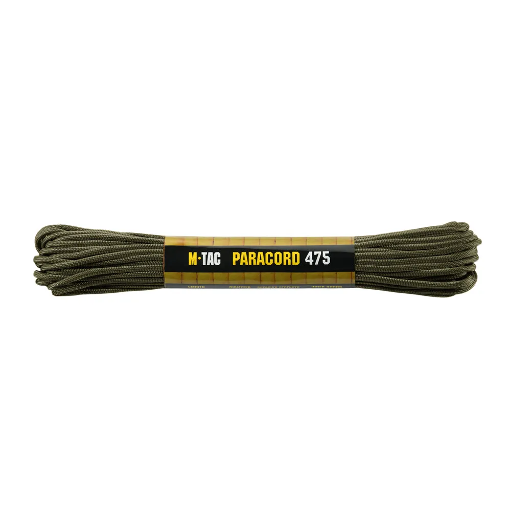 M-Tac 475 paracord OD Green 15m rezistență 220kg
